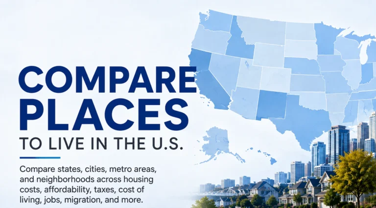 Compare places to live across U.S. states and cities