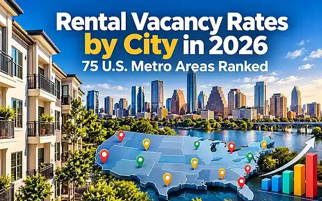 Rental vacancy rates by city in 2026 across 75 U.S. metro areas