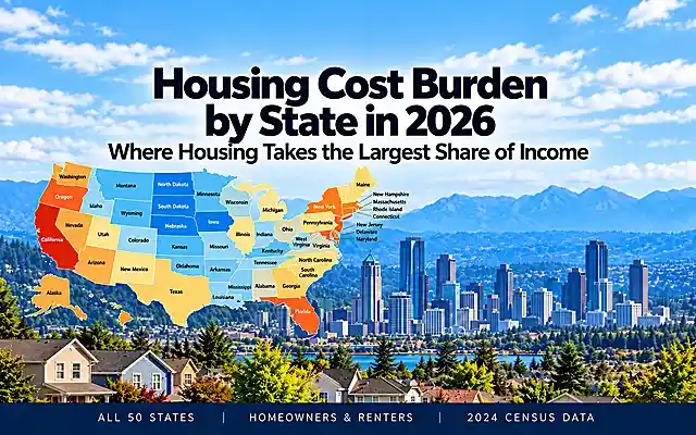 Housing Cost Burden by State in 2026: Where Housing Takes the Largest Share of Income